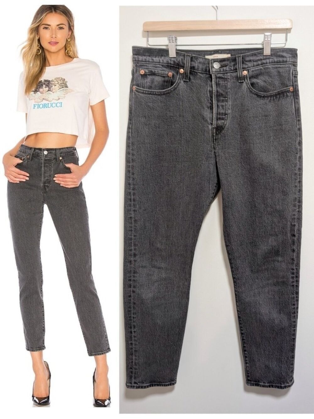 Levi's | Wedgie Icon Fit Jeans In Bite My Dust Grey